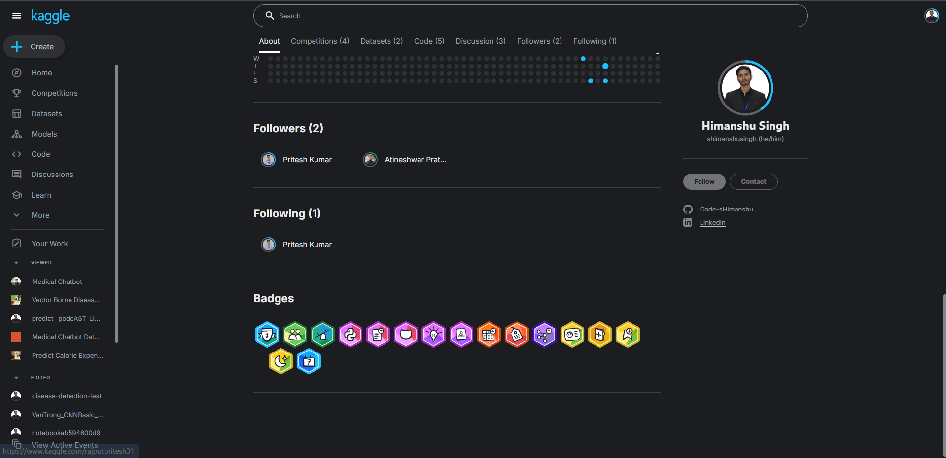 Kaggle Profile